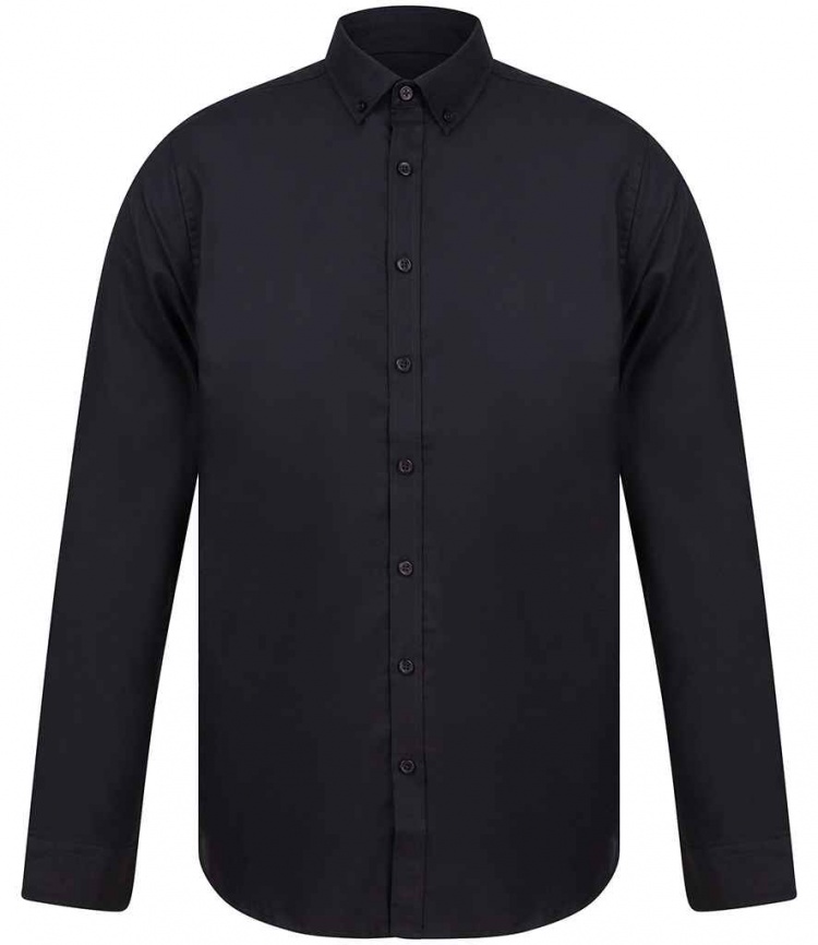 Henbury H512S Modern Long Sleeve Slim Fit Oxford Shirt